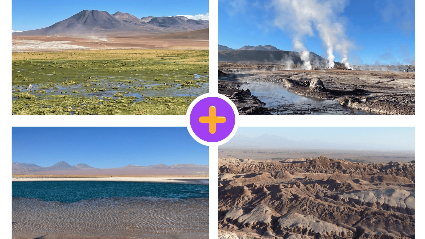 Paquete Turístico: Valle de la Luna + Geysers del Tatio + Laguna Cejar