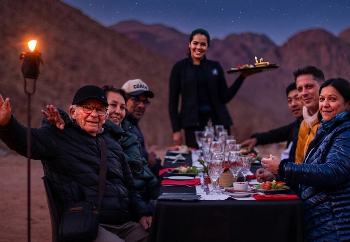 Cena en la Montaña en Valle de Elqui
