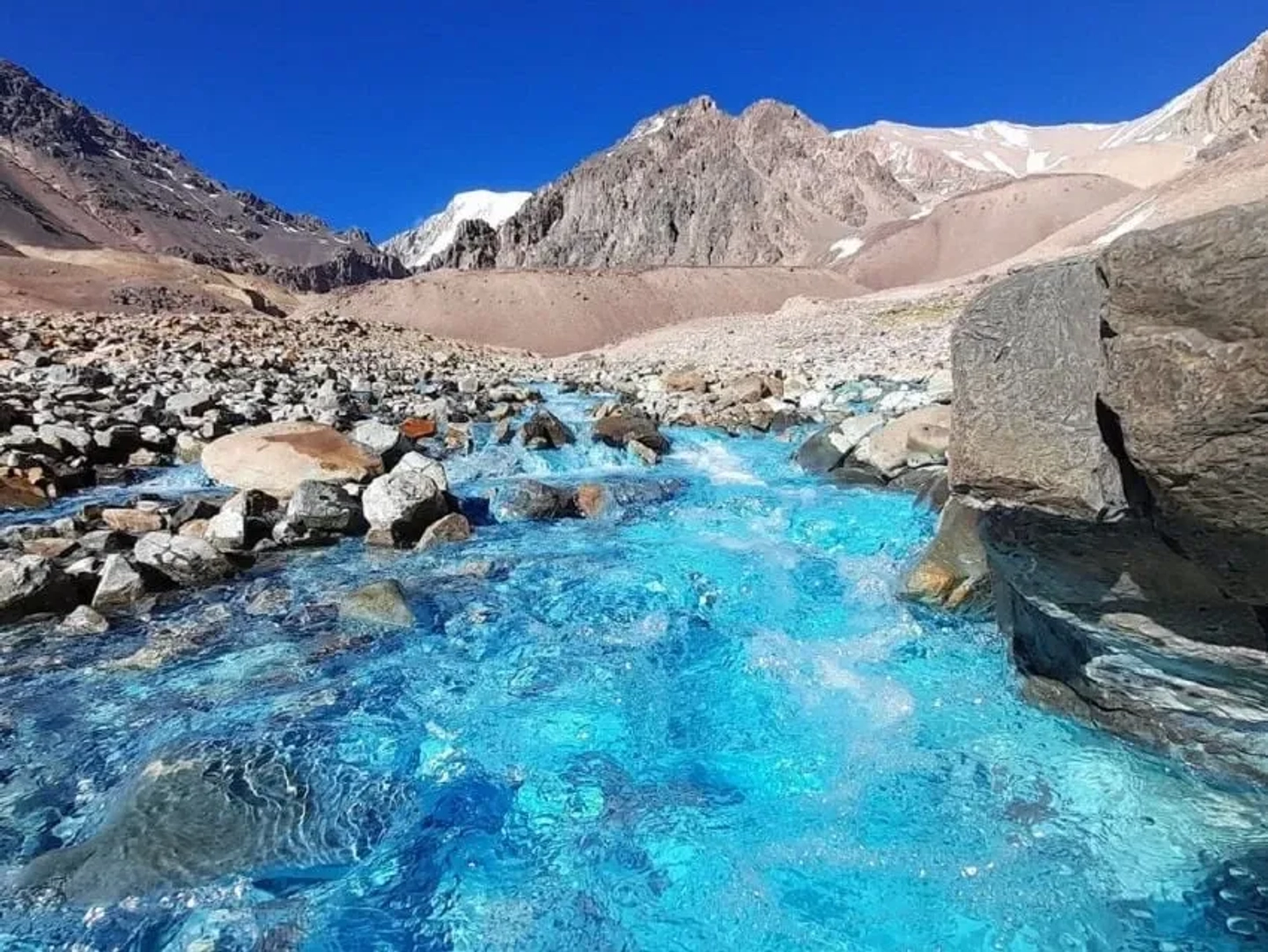 Trekking al Arroyo Turquesa del Cerro Mercedario