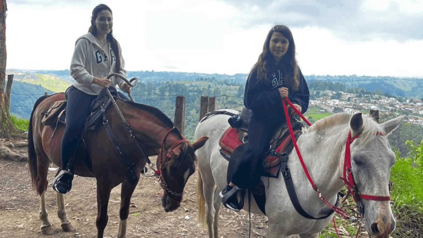 Cabalgata mirador Salento Quindío el mocambo