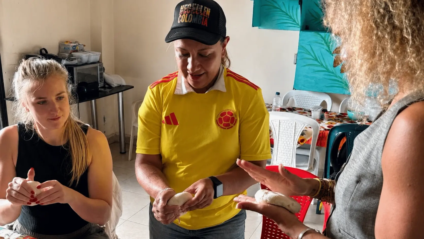 Arepas sin fronteras experiencia gastronómica/cultural