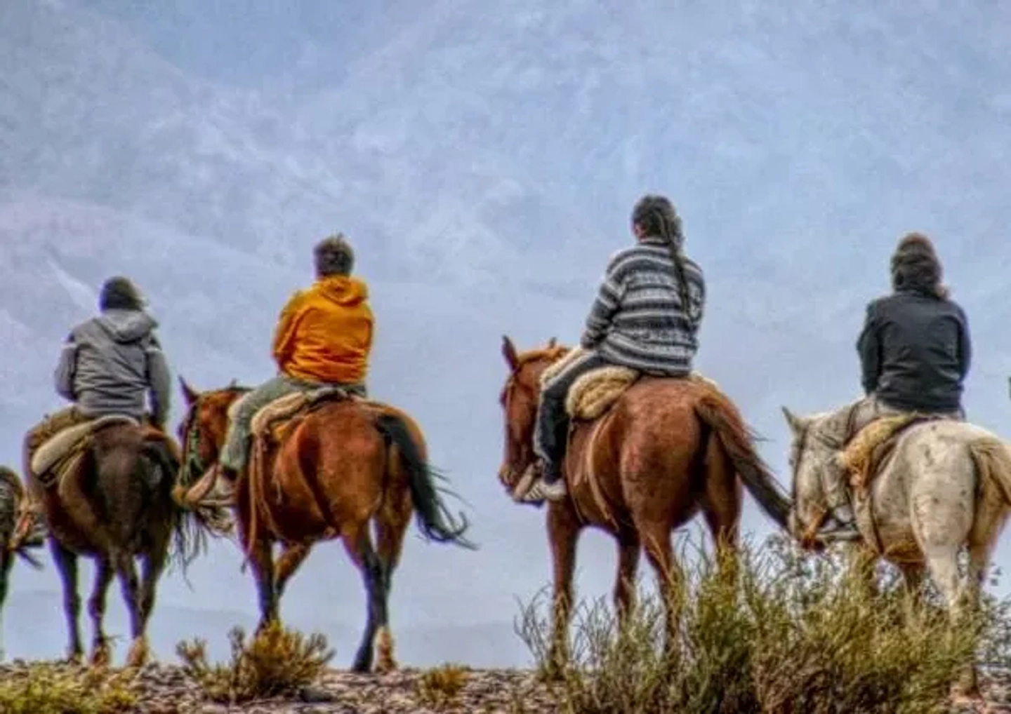Cabalgata 16km en Uspallata