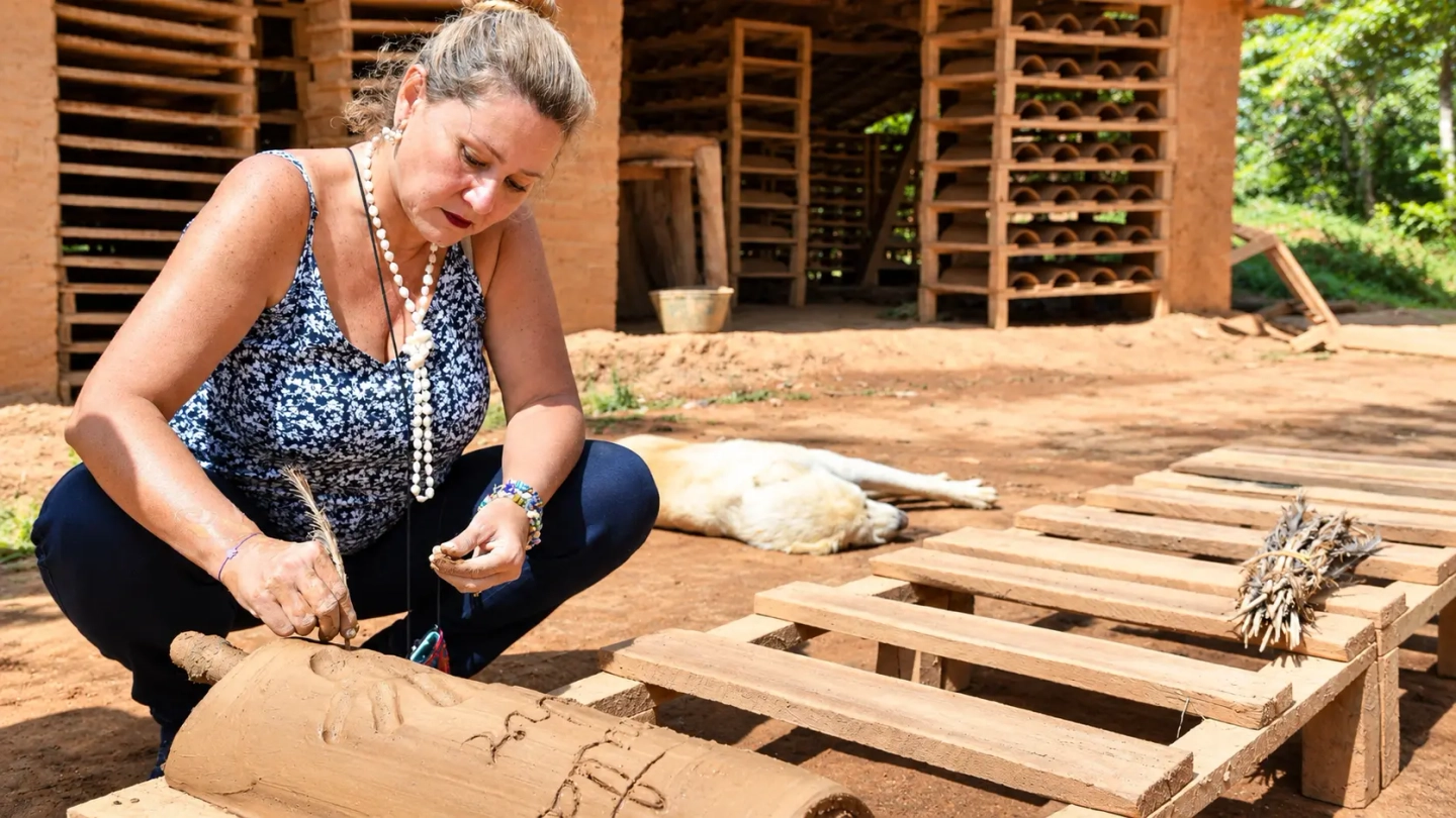 Barichara: Taller Artesanal de Tejas de Barro con Moldeado Personalizado