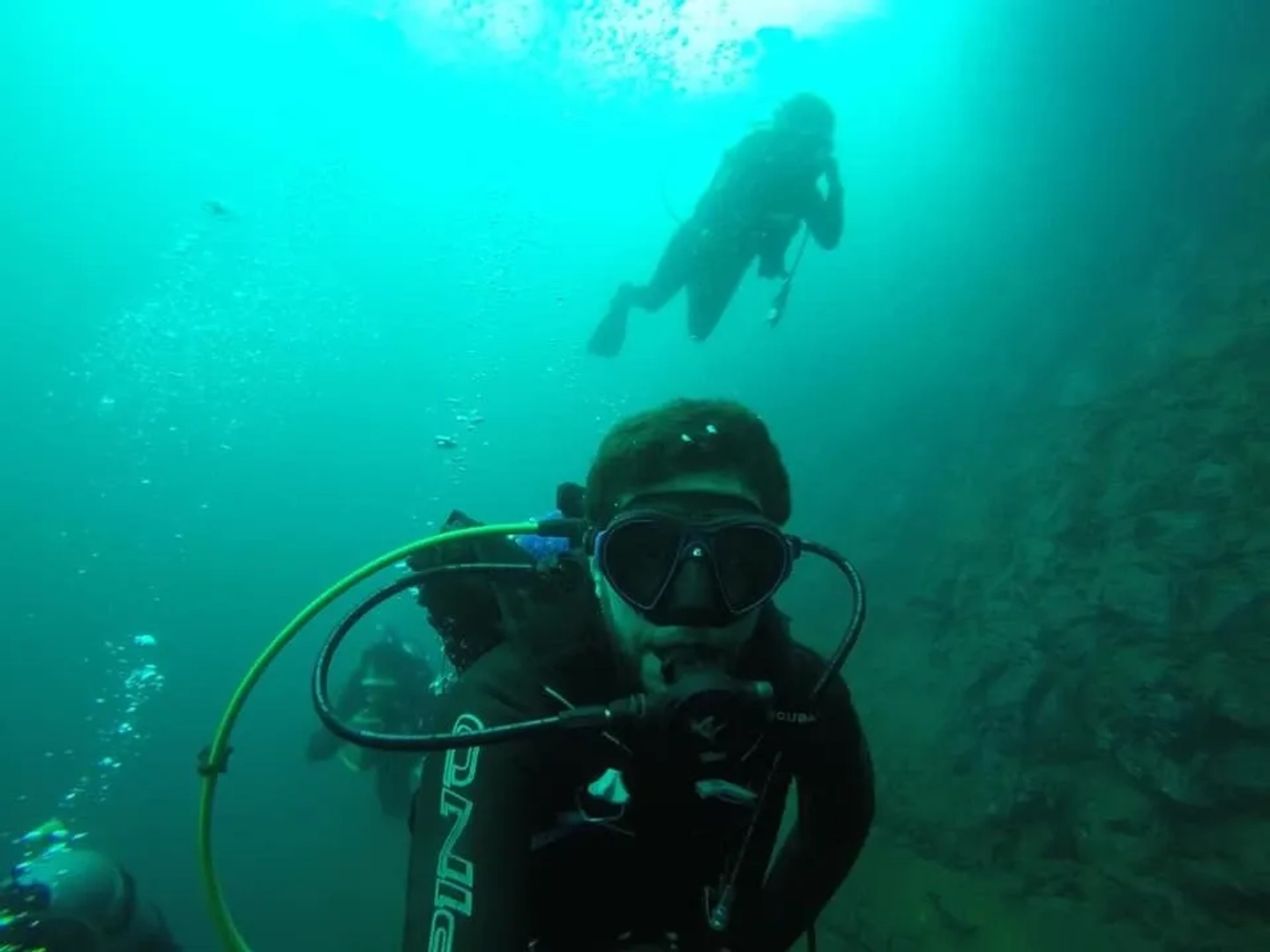 Buceo en Lago Huechulafquen en Bahia Canicul